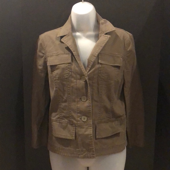 LOFT Khaki Green Jacket - Picture 2 of 2